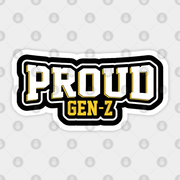 Proud Gen-Z Sticker by UrbanLifeApparel